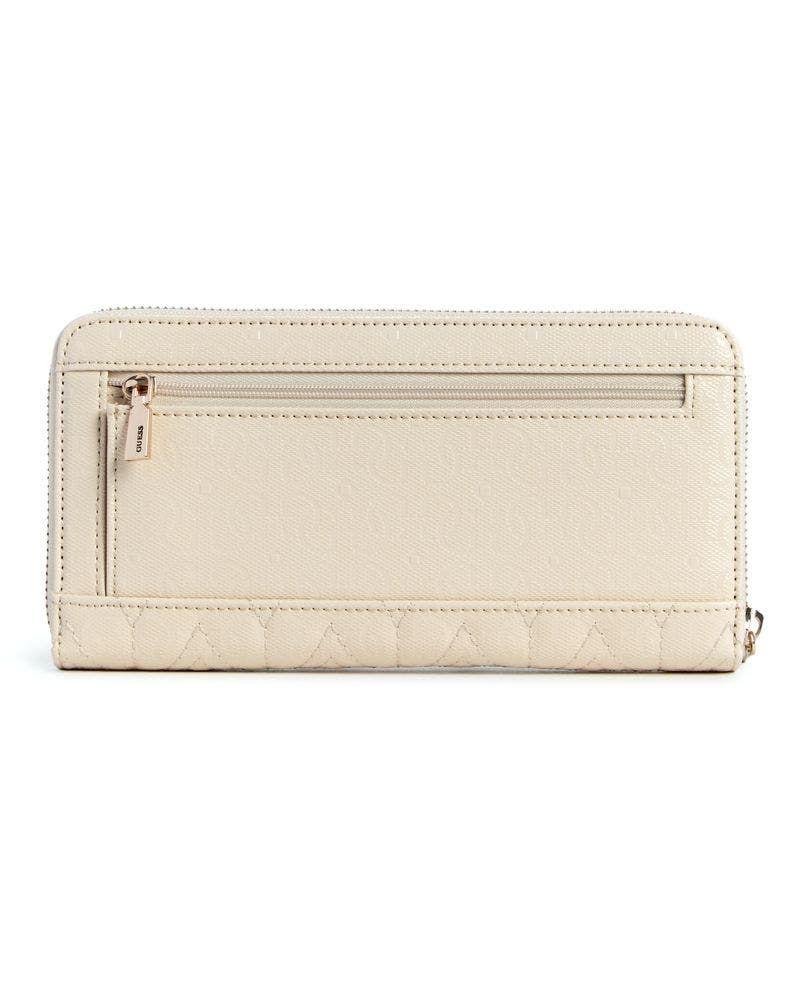 Billetera Guess Mujer Adelard Slg Large Zip Around Café-1