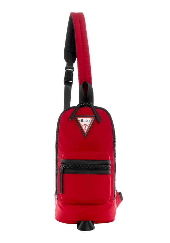Mochila Guess Hombre Originals Sling Backpack Rojo-0