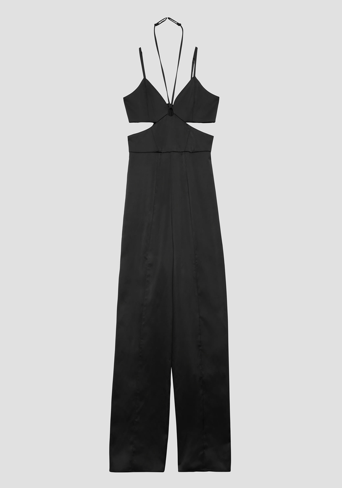 Enterito Guess Mujer Sl Remi Satin Jumpsuit Negro-1