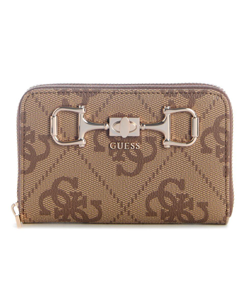 Billetera Janie Logo Slg Med Zip Around Marrón-0