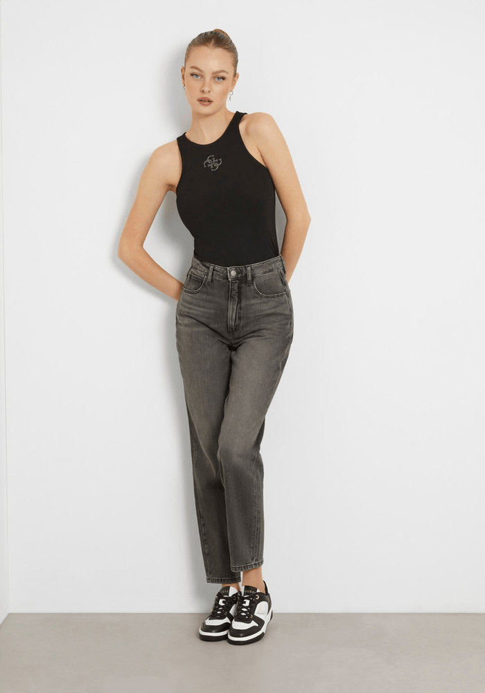 Jeans Guess Mujer Mom Jean Gris-1