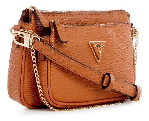 Cartera Guess Mujer Noelle Dbl Pouch Crossbody - Café-1