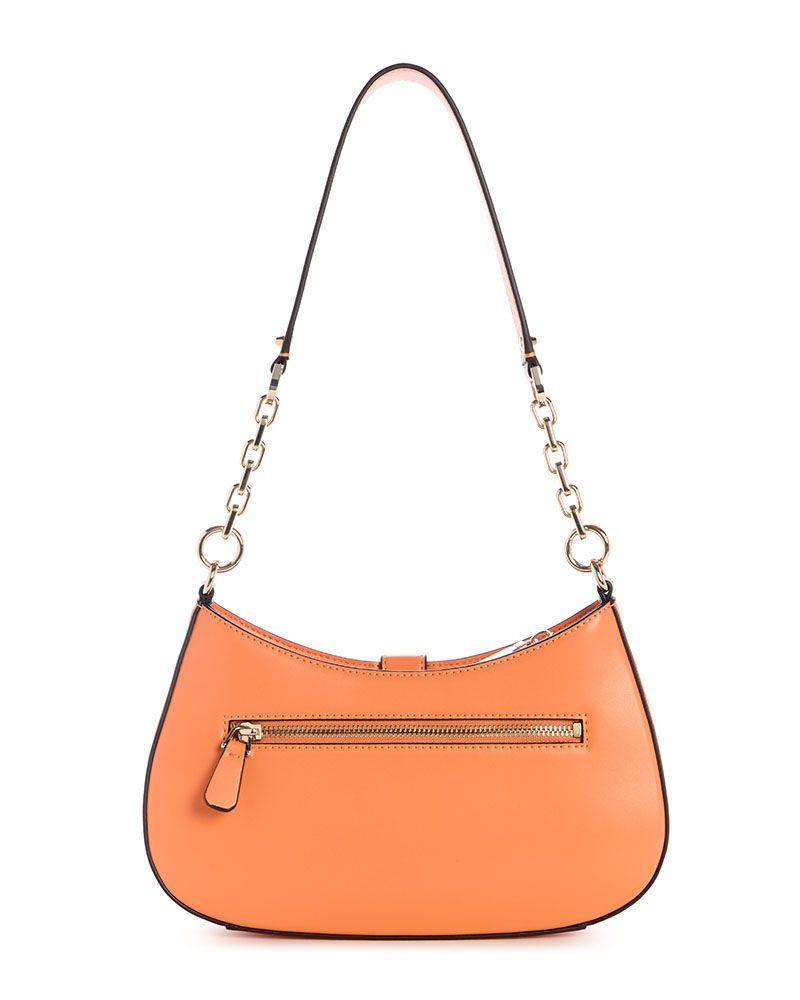 Cartera Carrie Zip Shoulder Bag Naranjo Guess | Paris.cl