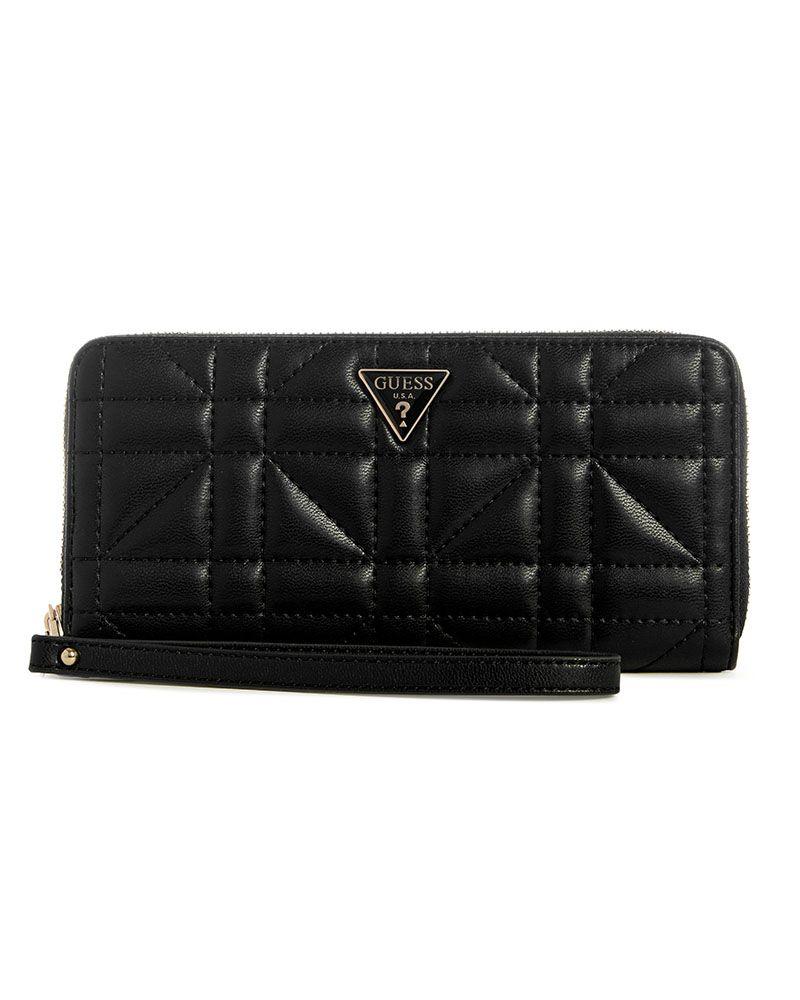 Billetera Guess Mujer Edita Slg Large Zip Around Negro-0