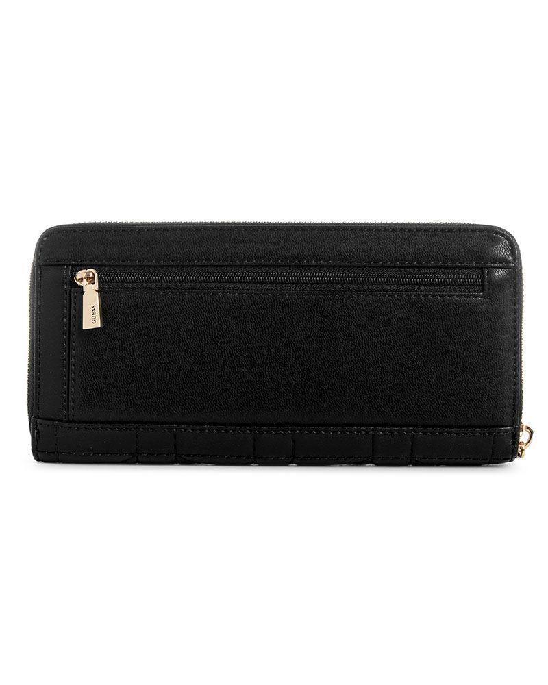 Billetera Guess Mujer Edita Slg Large Zip Around Negro-1