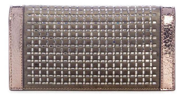 Mini Cartera Guess Mujer Gilded Glamour Xbody Cltch Plateado-2