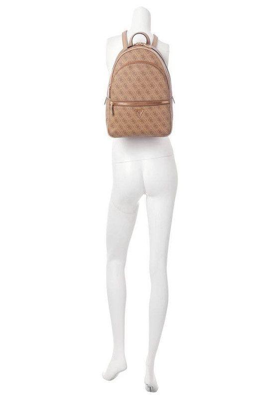 Mochila Guess Mujer Manhattan Large Backpack Café-4