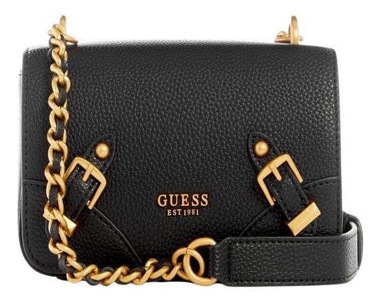 Mini Cartera Guess Mujer Didi Mini Crossbody Flap Negro-0