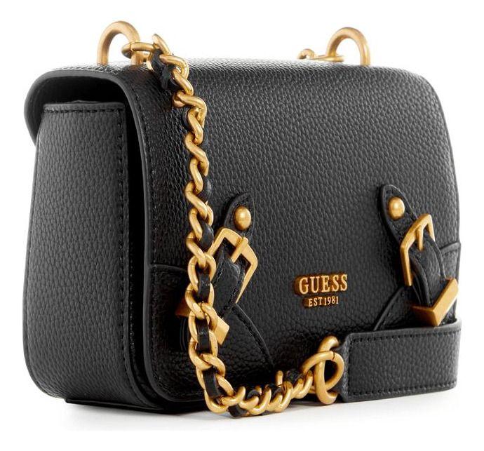 Mini Cartera Guess Mujer Didi Mini Crossbody Flap Negro-1