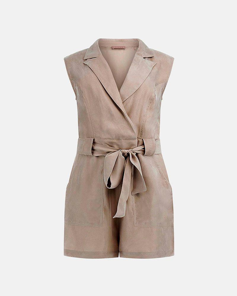 Enterito Sl Amia Cupro Romper Verde-4