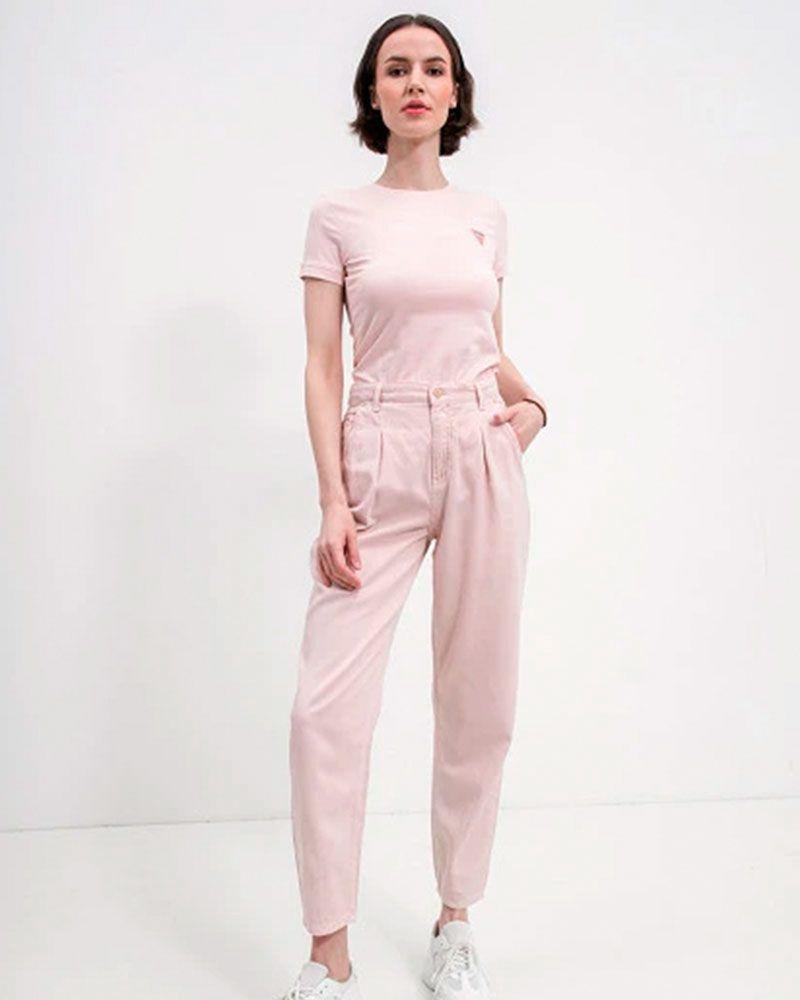 Pantalon Guess Mujer Andrea Barrel Rosado-1