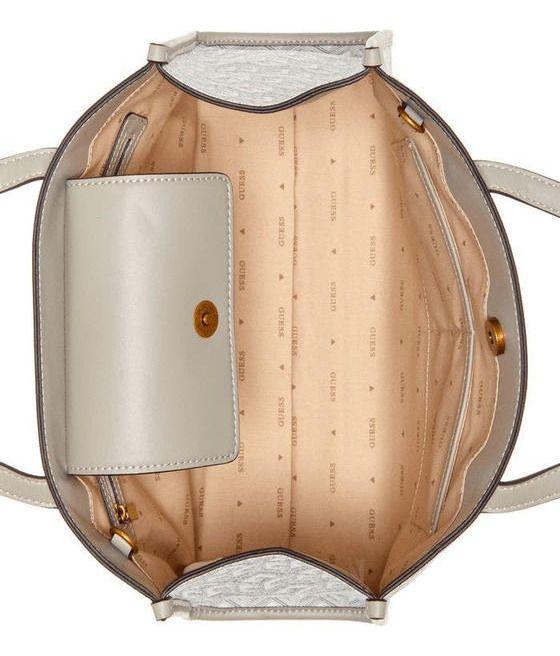 Cartera Guess Mujer Silvana 2 Compartment Tote Café-3