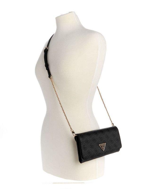 Cartera Guess Mujer Noelle Xbody Flap Organizer Carbón-4