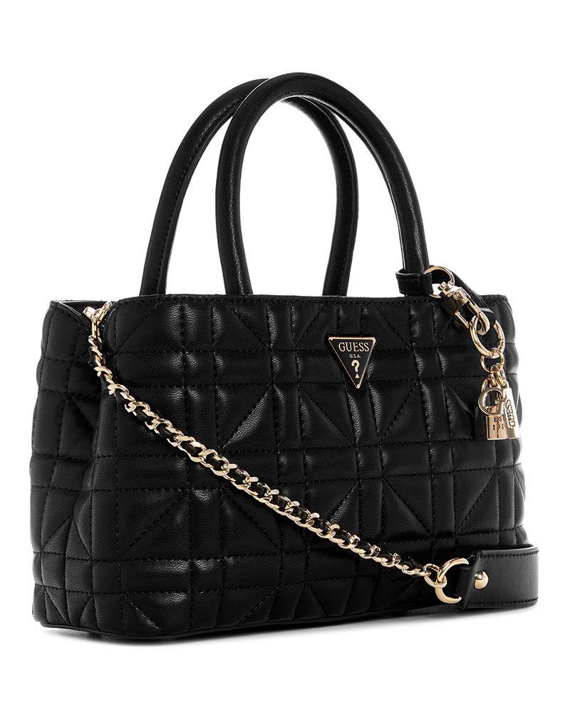 Cartera Guess Mujer Edita Elite Satchel Negro-2