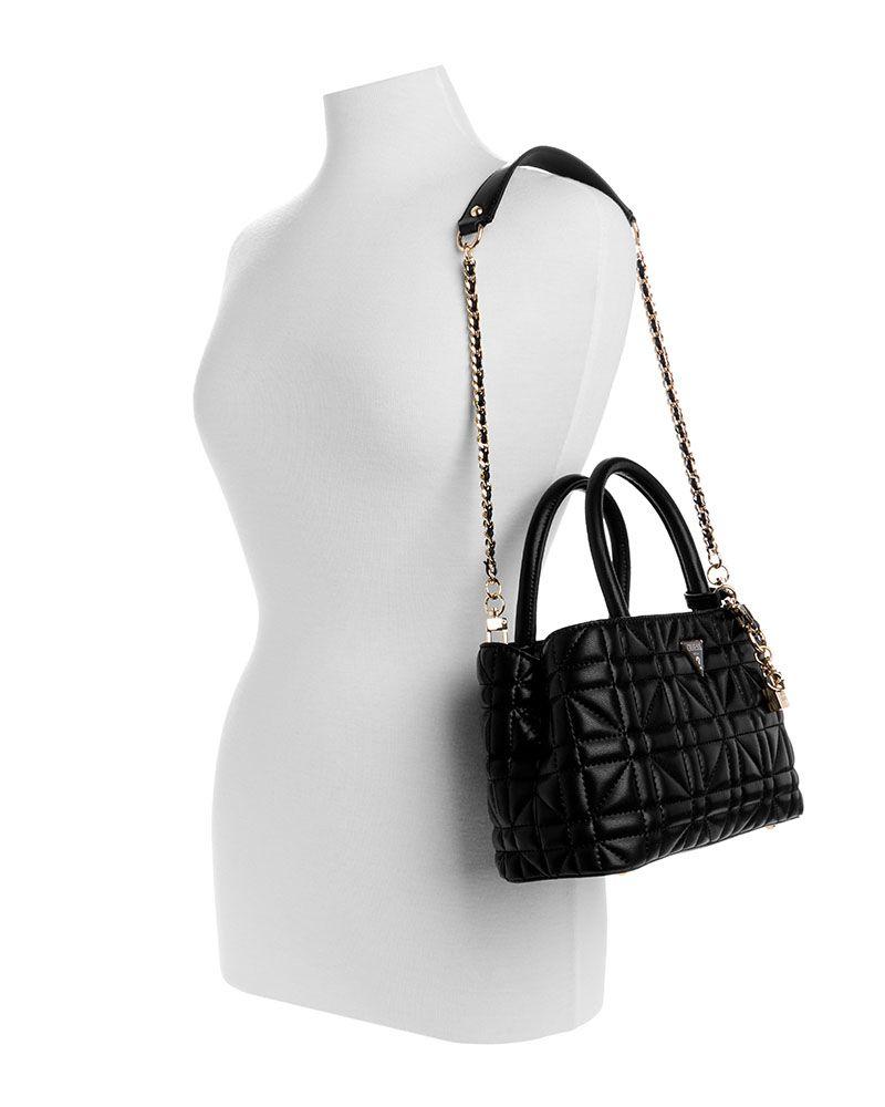 Cartera Guess Mujer Edita Elite Satchel Negro-4