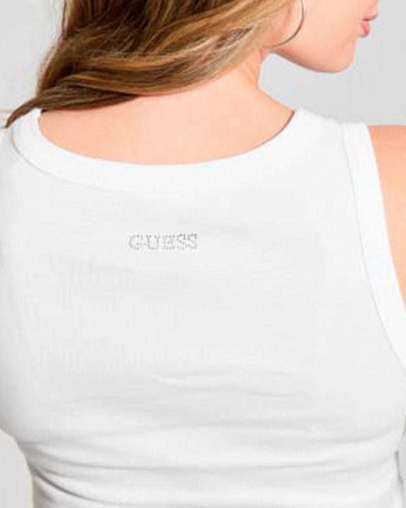 Polera Alexia Sequins Tank Top Blanco-3