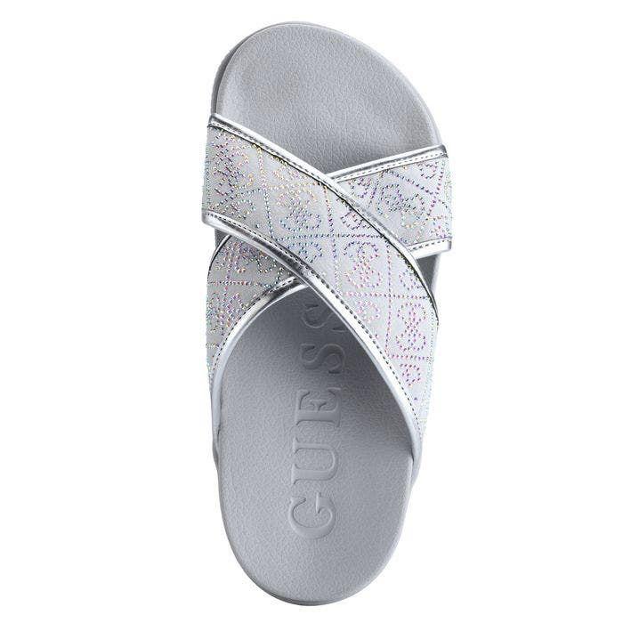 Sandalias Guess Mujer Footwear Gwrayden-A Plateado-4