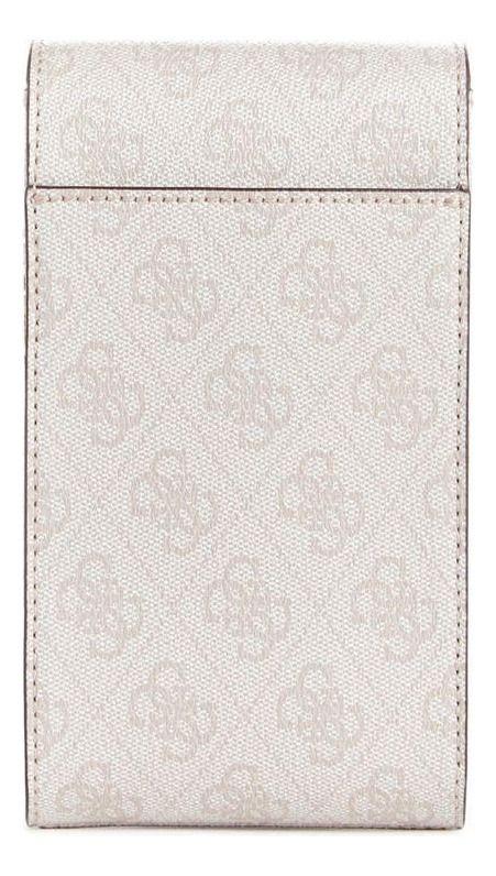 Mini Cartera Guess Mujer Noelle Mini Flap Chit Chat Crema-2