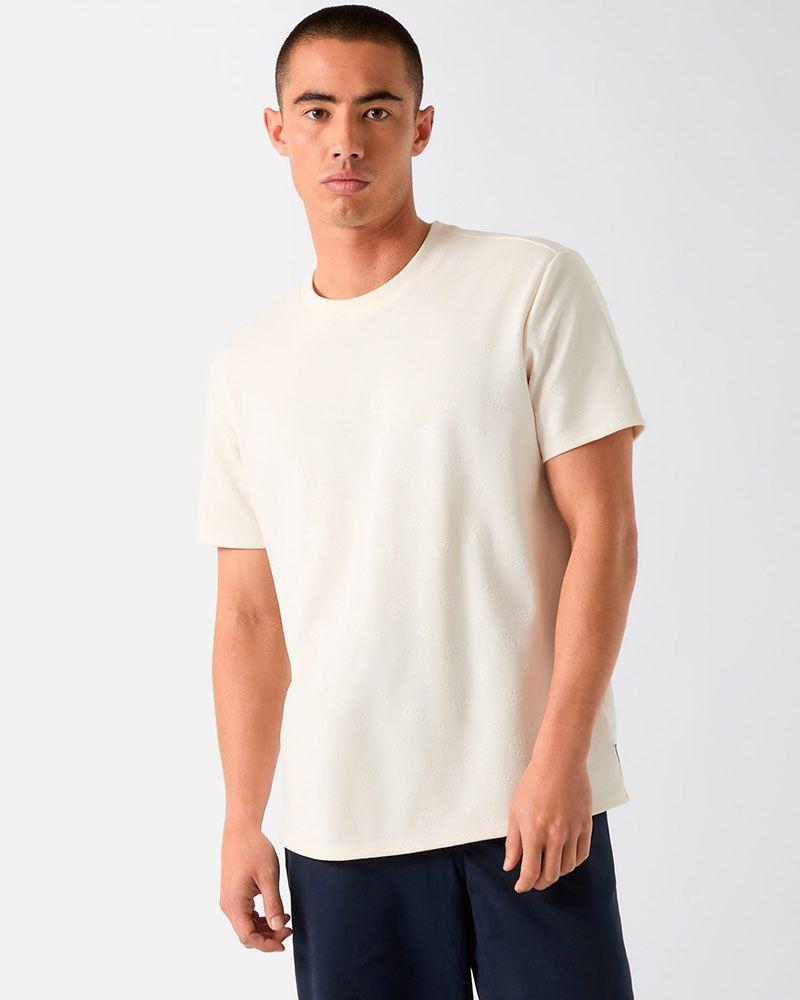 Polera Nico Embossed Knit Ss Crew-0