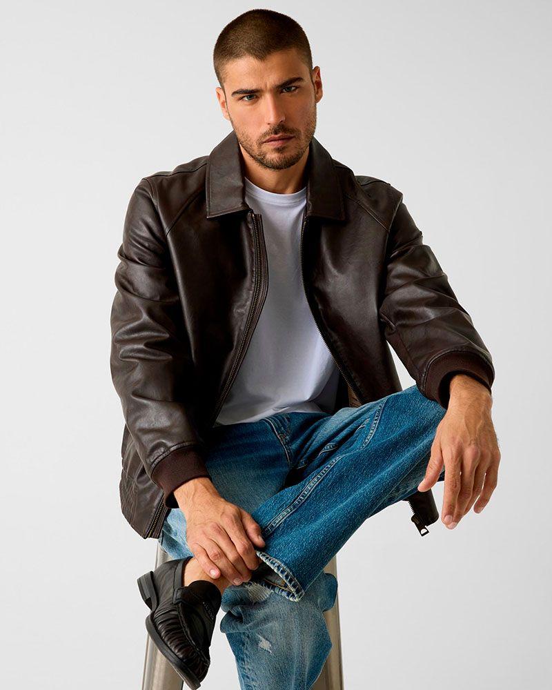 Chaqueta Aviator Marrón-3