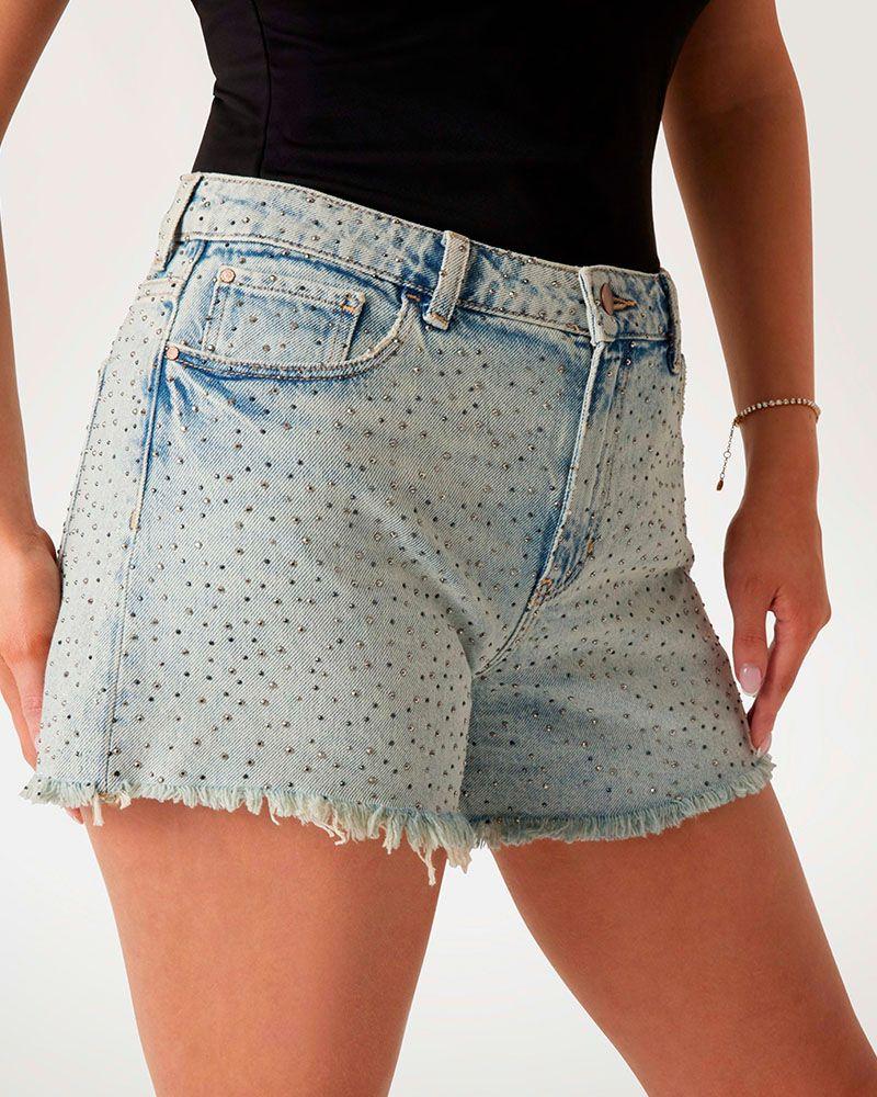 Short Relaxed Midi Short Denim-3