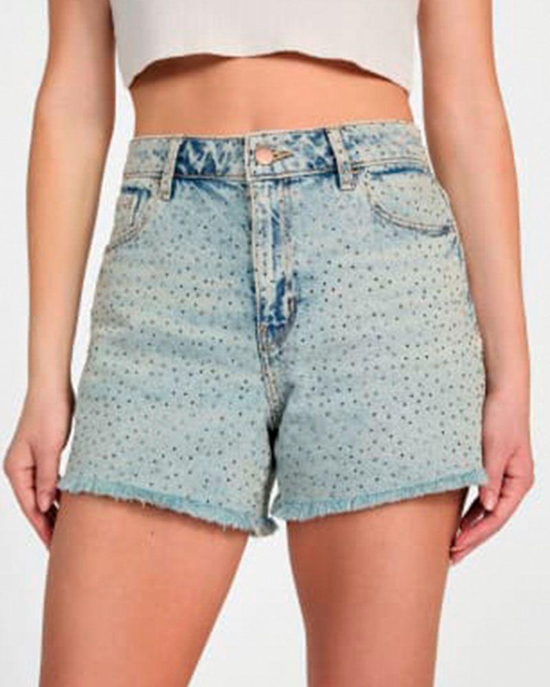 Short Relaxed Midi Short Denim-4