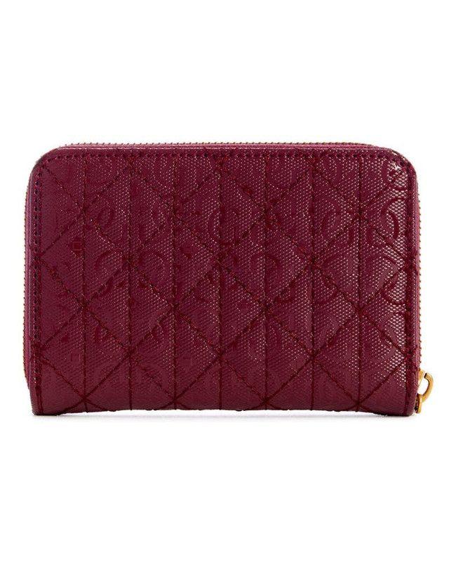 Billetera Guess Mujer Aveta Slg Medium Zip Around Rojo-1