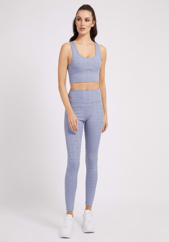 Top Guess Mujer Dana Active Top Celeste-1