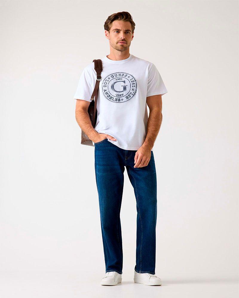 Polera Cn Ss Big G Logo Tee Blanco Hombre-3