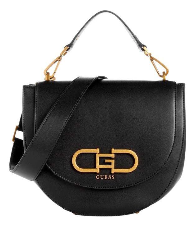 Cartera Guess Mujer Fleet Flap Saddle Bag Negro-0