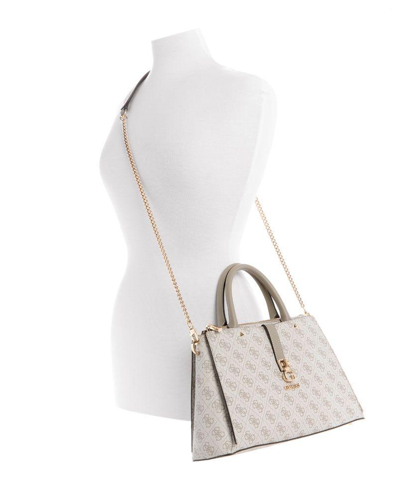 Cartera Zamira Luxury Satchel Blanco-4