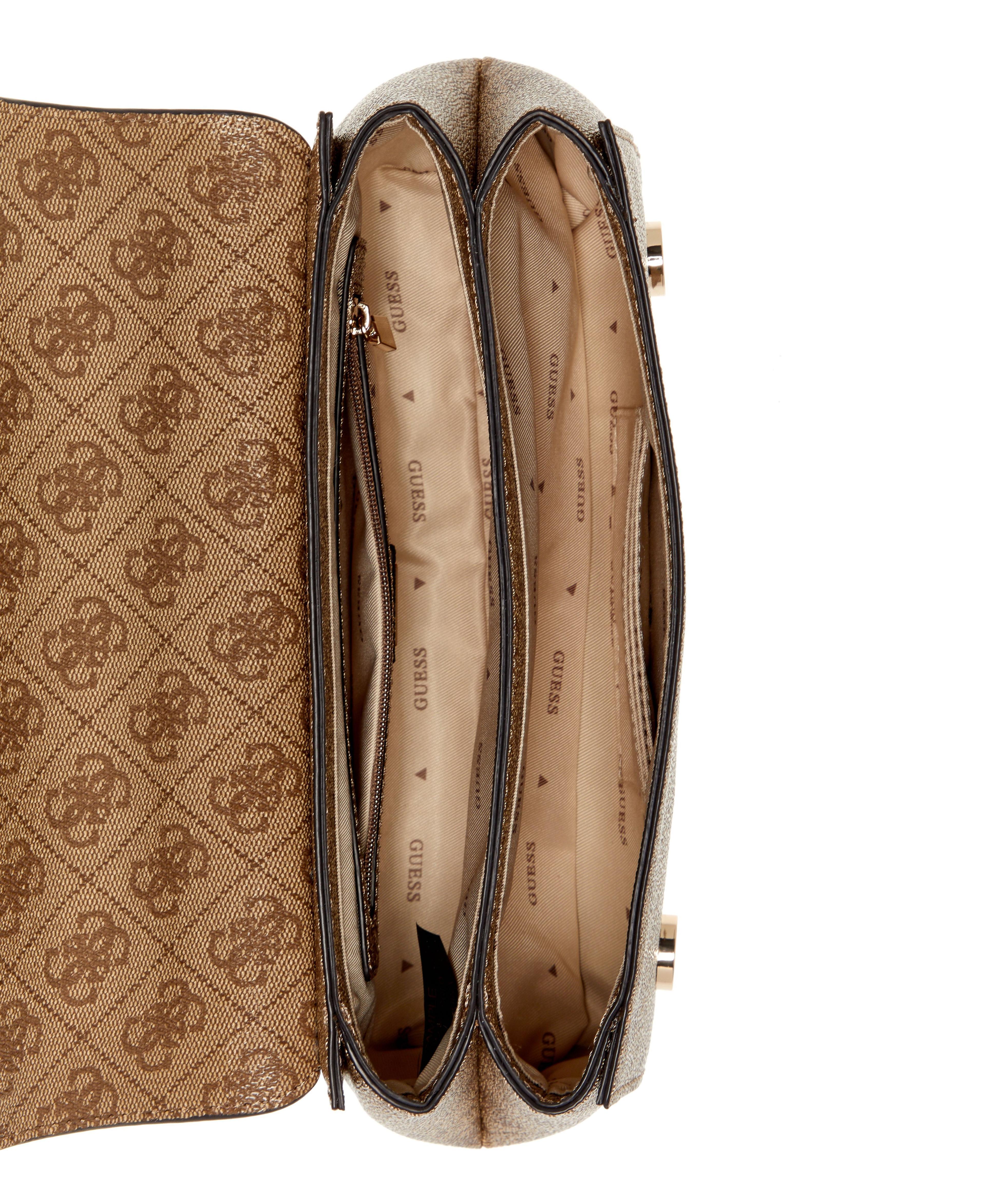 Cartera Leona Logo Convrtbl Xbody Flap Café-3