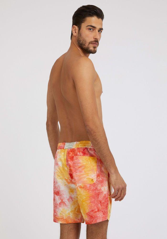 Traje Guess Hombre De Baño Beachwr Bottoms Rojo-1