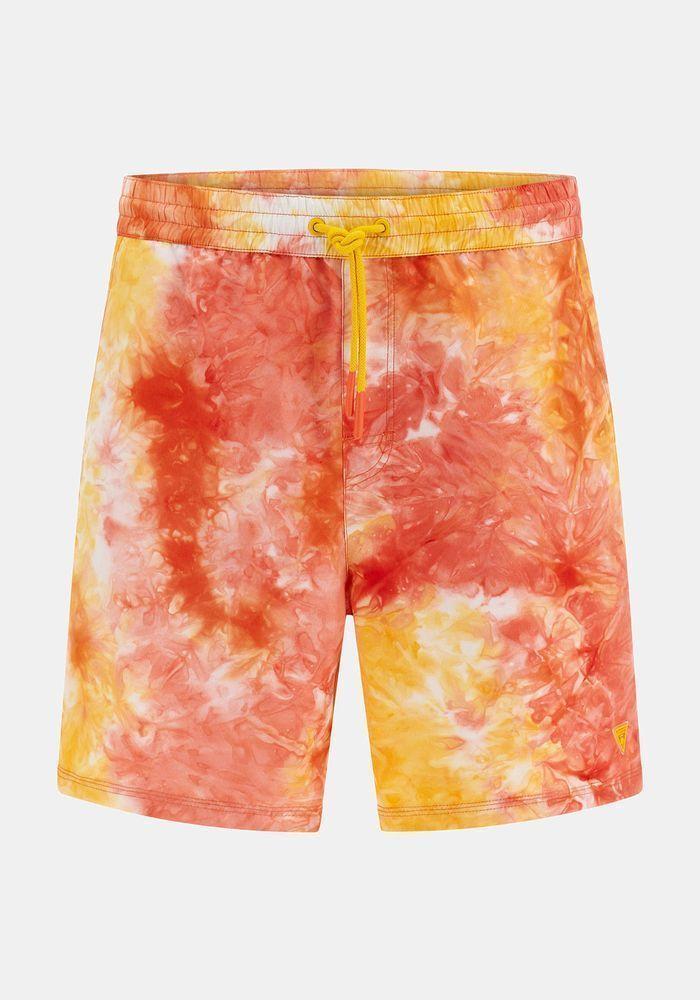 Traje Guess Hombre De Baño Beachwr Bottoms Rojo-2