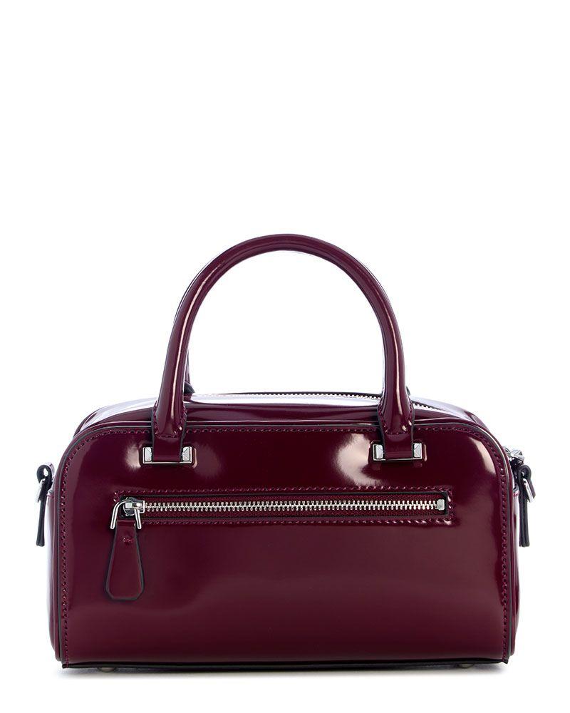 Mini Cartera Guess Mujer Arnela Mini Satchel Burdeo-1