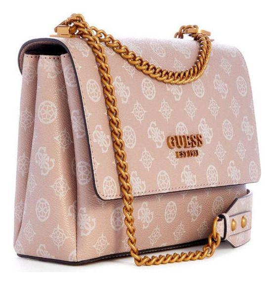 Cartera Guess Mujer Fynna Convertible Crosbdy Flap Rosado-1
