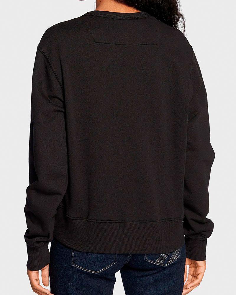 Poleron Guess Mujer Cn Original Fleece Negro-1
