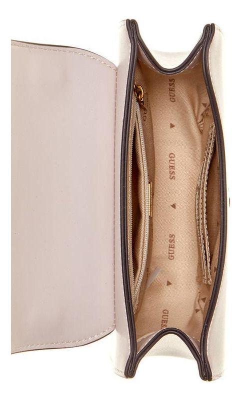 Mini Cartera Guess Mujer Fleet Mini Saddle Crossbody Crema-3