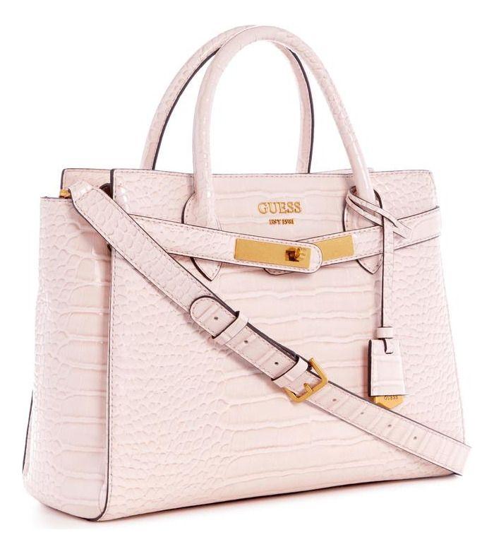 Cartera Guess Mujer Enisa High Society Satchel Rosado-1