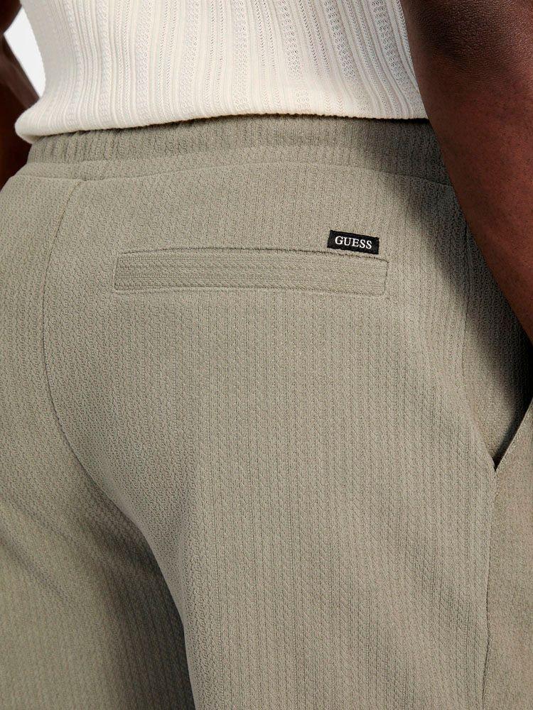 Short Guess Hombre Baron Textured Knit Shorts Verde-2