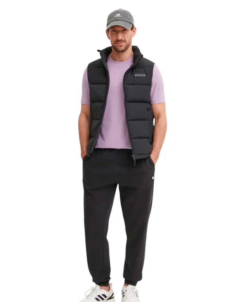Chaqueta Guess Hombre Rohan Quilted Vest Negro-1