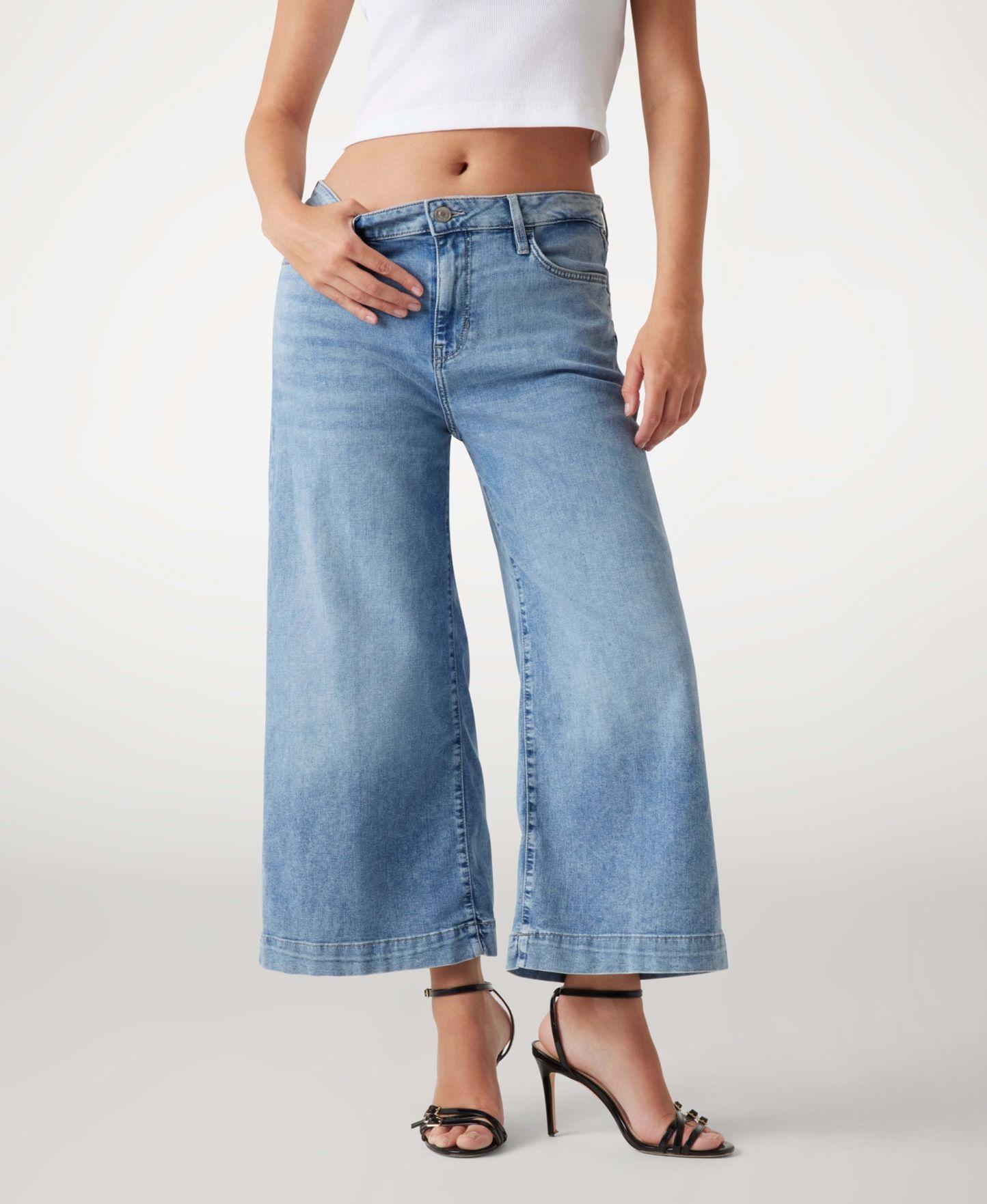 Jeans Bellflower Crop Wide Leg Denim-0