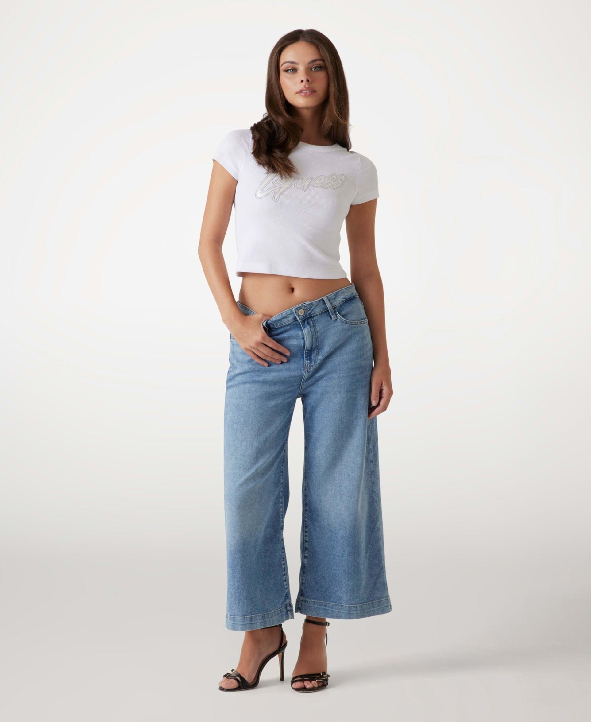 Jeans Bellflower Crop Wide Leg Denim-1