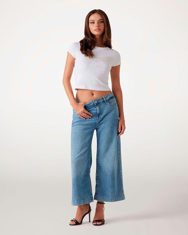 Jeans Bellflower Crop Wide Leg Denim-3