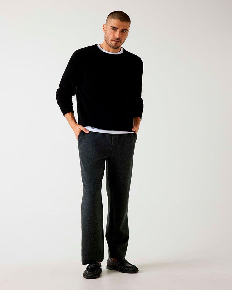 Poleron Guess Hombre Ls Cn 3D Logo Negro-3