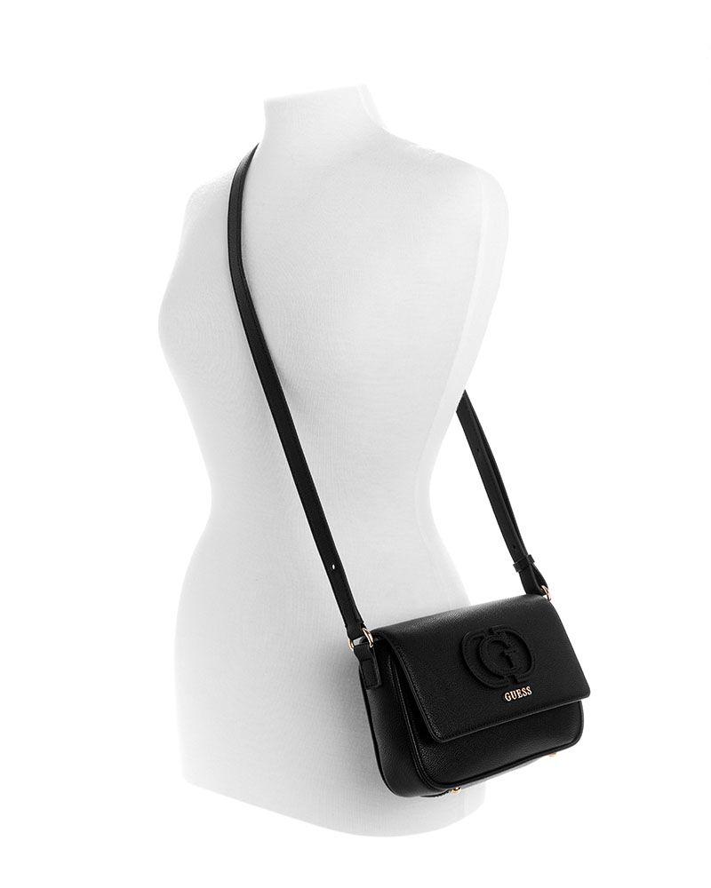 Cartera Guess Mujer Isola Convertible Xbody Flap Negro-5