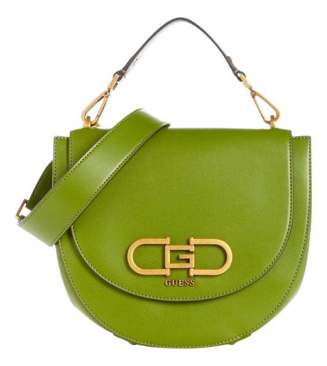 Cartera Guess Mujer Fleet Flap Saddle Bag Verde-0