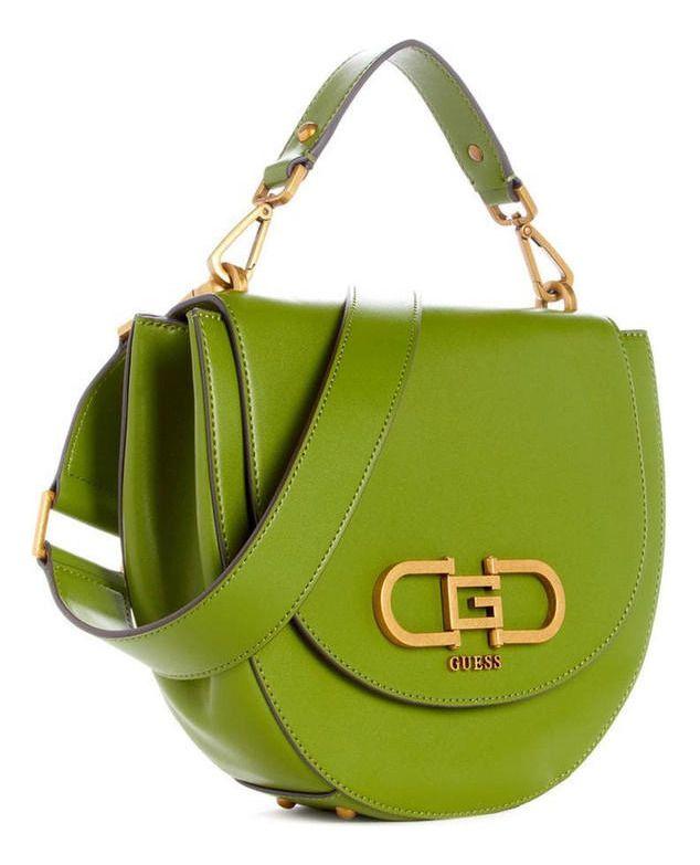 Cartera Guess Mujer Fleet Flap Saddle Bag Verde-1