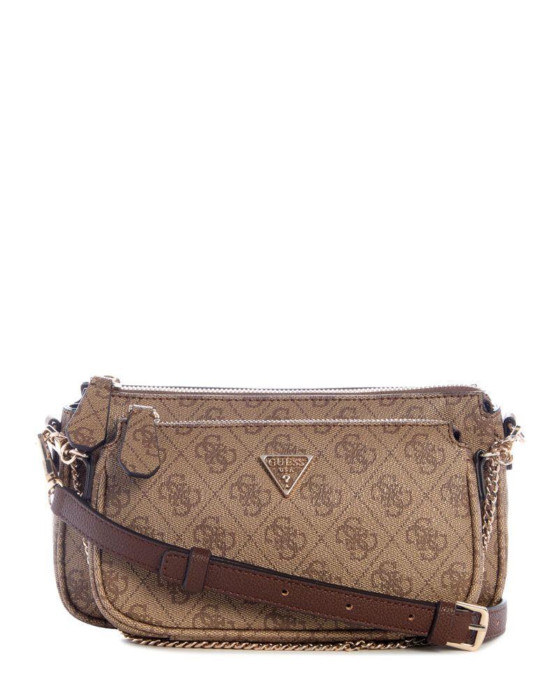 Cartera Noelle Ii Dbl Pouch Crossbody Café Marrón-0