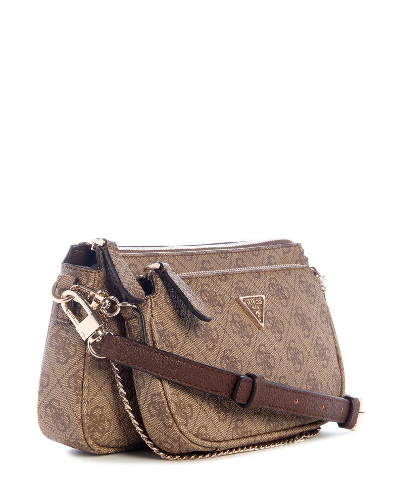 Cartera Noelle Ii Dbl Pouch Crossbody Café Marrón-1